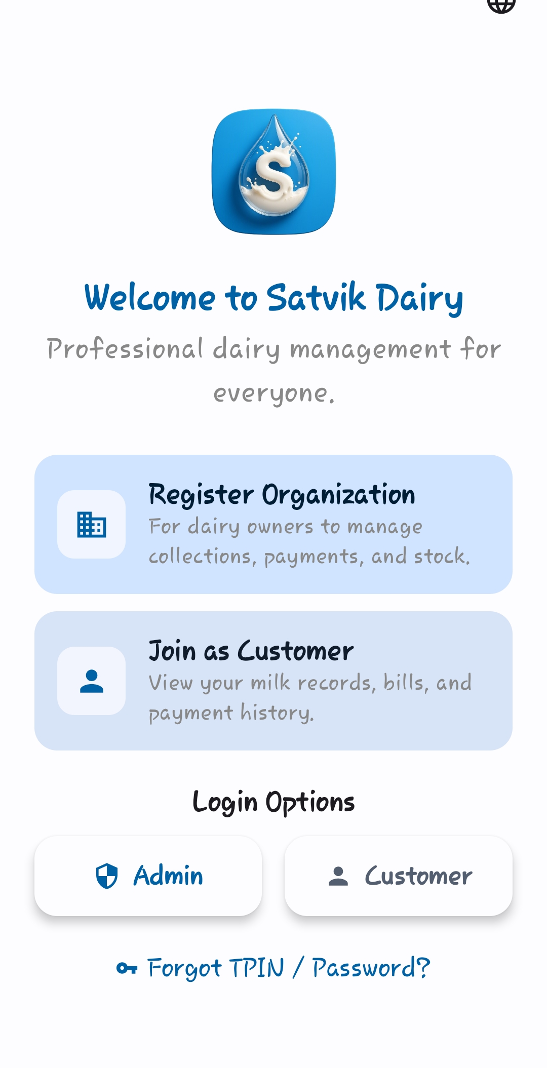 Welcome & Onboarding Screen